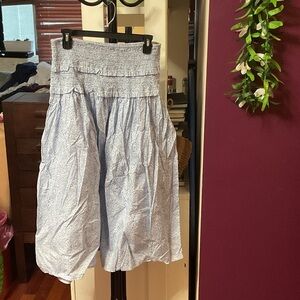 Blue and WhiteWomen's Skirt